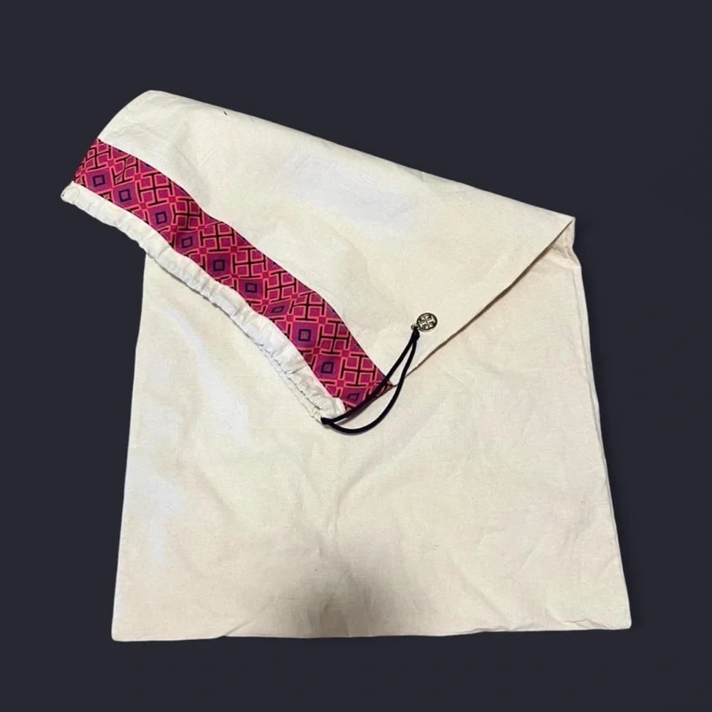 Tory Burch Canvas Drawstring Dust Bag 16.5 x 27